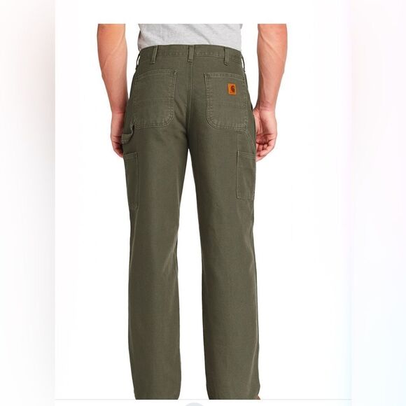 Carhartt Size 38x32 Dungaree Fit Green Jeans - Picture 2 of 8